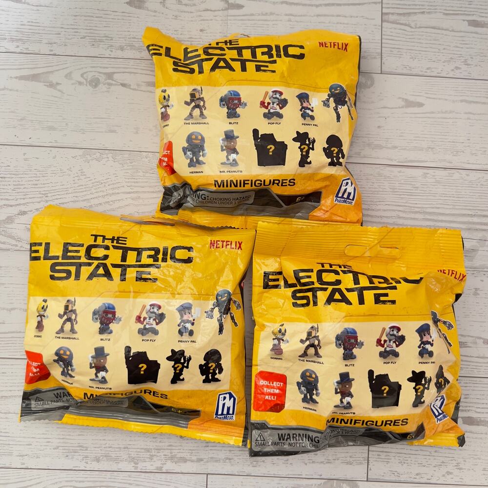 3 pk - The Electric State Movie 2.5" Blind Pack MiniFigures - Sealed!